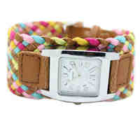 Bohemia multi-colored weaving female watch quartz watch women dress watch ladies fashion gift bracelet watch wholesale