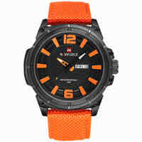 NAVIFORCE 2016 Men's Luxury Watch Military Watch Men Quartz Watch Sports Automatic Date Clock Brand Men Casual Nylon Watch 9066