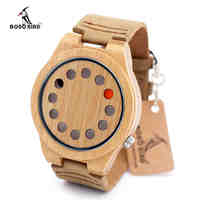Mens Watches BOBO BIRD Luxury Quartz Watch Casual Bamboo Wood Watch Male Wristwatches Quartz-Watch Relogio Masculino