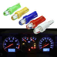 20pcs Car Interior T5 led 1 SMD led Dashboard Wedge 1LED Car Light t5 Bulb Lamp led t5 12v Yellow/Blue/green/red/white led