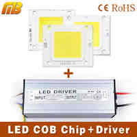 LED COB Chip Light Beads With LED Driver 10W 20W 30W 50W 70W LED lamp And LED Transformer High Flux Suitable For Flood Light DIY