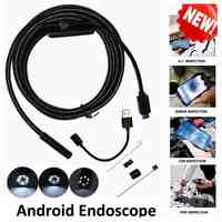 1m/2m/3.5m 5.5mm Len 5M Android OTG USB Endoscope Camera Flexible Snake Pipe Inspection Android Phone USB Borescope Camera