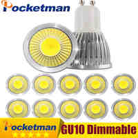 Gu10 Led Dimmable Led Spotlight Bulb Light 15W 10W 7W Gu10 Led Cob Spot Light Lamp Gu10 Led Bulb AC85-265v Lampada