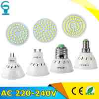 E27 E14 MR16 GU10 Lampada LED Bulb AC220V 240V Bombillas LED Lamp Spotlight 48 60 80 LED 2835SMD Cold/Warm White LED Lighting