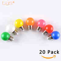 20Pcs Lampada LED Lamp Colorful Bombillas E27 G45 220V LED Light SMD 2835 Lamparas Led Bulbs Colorful bulb Light flashlight LED