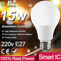 Real Power LED Bulb E27 LED Lampada Ampoule Bombilla 3W 5W 7W 9W 12W 15W 18W LED Lamp 220V Cold/Warm White Led Spotlight