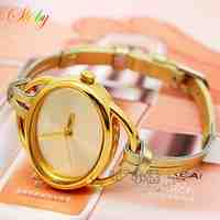 Shsby New leather strap watch women dress quartz watch hand-knitted oval watch ladies Bracelet watch gold student watches gift