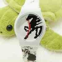 Willis quartz watch women brand Horse Pattern rubber strap watch Water Resistant Wrist Watch