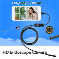 5.5mm Lens Android USB Endoscope Camera 1M 5M IP67 Waterproof Snake Pipe Gadget Inspection Android Phone OTG USB Borescope 6LED