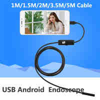 1M/2M/5M 5.5mm Endoscope Camera USB Android Endoscope Waterproof 6 LED Borescope Inspection Camera For Android PC
