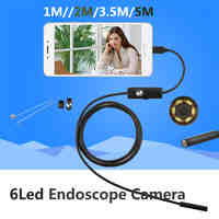 5.5MM 2M Mini Usb android Inspection endoscope Camera Underwater Endoscopio Tube snake Micro-cameras For PC Android Phone car 5M