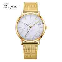 Lvpai Brand 2017 Luxury Women Gold Watch Fashion Bracelet Dress Watch Quartz Wristwatch Ladies Casual Sport Business Watch