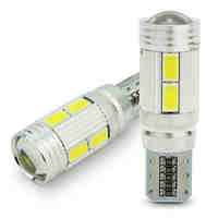 Safego 2pcs Car LED T10 W5W Canbus Error Free 10 smd 5630 194 168 LED Light Bulb led light parking T10 LED Car Side Light