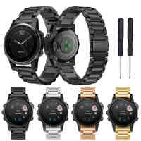 High Quality 20mm 22mm Watch Strap Stainless Steel Watch Bracelet Band Strap For Garmin Fenix 5S GPS Watch watch accessories