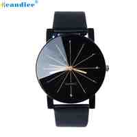 Splendid Luxury design watch 1PC Men Quartz Dial Clock Leather Wrist Watch Round Case male watch Masculino Reloje