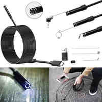 1M 2M 10M Hard Flexible Cable Android Endoscope USB Camera Type C USB Endoscopio Snake Borescope Inspection Camera PC Android