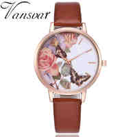 New Fashion Quartz Watch Casual Women Butterfly Wristwatch Luxury Bracelet Watch Leather Watch Relogio Feminino Drop Shipping