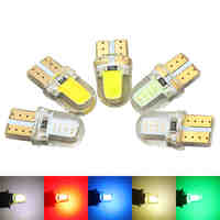 1X Auto T10 LED W5W LED Bulbs White 194 168 LED Lamp 501 COB silicone shell Car LED Lights Super Bright Turn Side Lamp 12V D030