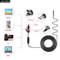 High quality 3 IN1 USB Android Endoscope Camera 8mm lens IP67 Waterproof 6 LED OTG Android Inspection Video Photo Capture Camera