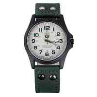 New Arrivals Trendy Men's Watch Casual Fashion Leather Military Watch Analog Quartz Simple and Elegant Watch 2018