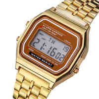 SHSHD Business Men Retro Watch Electronic Watch Fashion Personality's Watch Thin Strip Relogio Masculino Digital