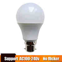 Real Power LED Bulb B22 LED Lampada Ampoule Bombilla 3W 5W 7W 9W 12W 15W LED Lamp 220V Cold/Warm White Led Spotlight