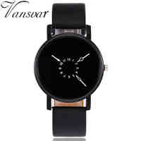 Vansvar Fashion Creative Watch Women's Casual Quartz Leather Band New Strap Watch Analog Wrist Watch Gift Relogio Feminino