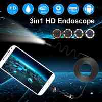 1080P HD Android endoscope Camera 8mm 2MP USB USB Borescope Tube 1M 2M 5M Snake Mini Cameras Micro Camera 8 leds For Android PC