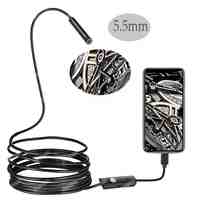 5.5MM Lens 1M/2M/5M Semi-Rigid Cable Android USB Endoscope Camera Waterproof Borescopes Mini Camera For PC Android Phone
