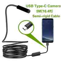 Type-c Android USB Endoscope Camera 7.0mm Hard Cable PC Android Phone Endoscope Pipe Type C Endoscope Inspection Mini Camera