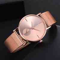 Fashion Brand Watch Women Luxury Women's Casual Quartz Silicone Strap Band Watch Analog Wrist Watch D40