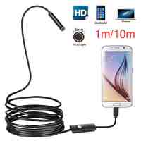 8MM Lens 1M/2M/5M/10M Hard Cable Android USB Endoscope Camera Led Light Borescopes Camera For PC Android Phone