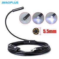 Endoscope 5.5mm USB Endoscope Camera Android Mini Camera Inspection Camera IOS For Android PC Notebook Mini PC Windows With 6LED