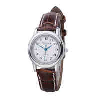Quartz Watch Women Counterclockwise Reverse Scales Leather Business Waterproof Watch Fashion Anticlockwise Watch Female Clock