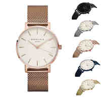 Luxury Watch Women Dress Bracelet Watch Blue Stainless Steel Quartz Wristwatch Classic Ladies Casual Watch