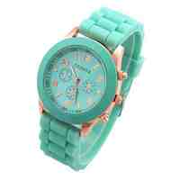 Fashion Geneva Silicone Watch Women Men dress Quartz jelly quartz wrist watch female watch GV008-3