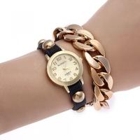 Women's Watch with hand rope watch with chain