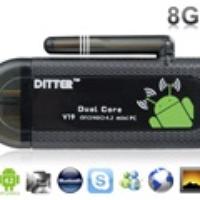Fool's Day DITTER V19 Android 4.2 Dual Core RK3066 1.6GHz 8GB Mini PC Android TV Box with Wi-Fi, Bluetooth (Black)