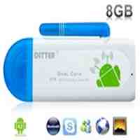 DITTER V19 Android 4.2 Dual Core RK3066 1.6GHz 8GB Mini PC Android TV Box with Wi-Fi, Bluetooth (White)