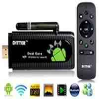 Ditter V19 Android 4.2 Dual Core RK3066 1.6GHz 8GB Mini PC Android TV Box with Wi-Fi, HDMI, Wireless Air Mouse (Black)