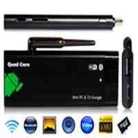 MK807II Android smart TV BOX CX919 Android 4.2 Quad Core RK3188 1.6GHz ROM 8GB Mini HD Smart TV Dongle with Bluetooth, Wi-Fi (Black)