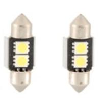 12V 31 mm 2-LED White Light LED Bulb (White)