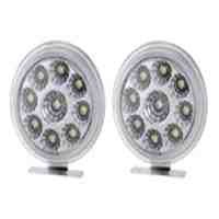 2pcs 9-LED Super Bright Daytime Running LED Light (Black)