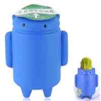 Android Robot Shaped DIY Plant (Blue)