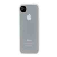Matting TPU Protective Case for iPhone 4S (White)