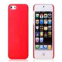 Matte Protective Case for iPhone 5 (Transparent Red)