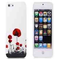 IMD Flower Pattern Protective Case for iPhone 5