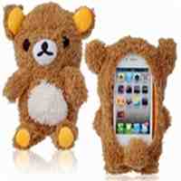 3D Plush Bear Protective Case for iPhone 5S/5 & iPhone 4/4S (Brown)