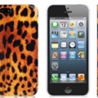 Leopard Print Plastic Case for iPhone 5 (Brown)