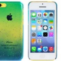 3D Raindrop Plastic Case for iPhone 5C (Blue)
